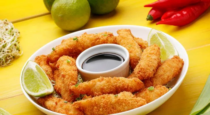 Isca de Peixe Empanada Frita